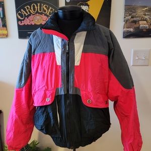 Vintage 90s Pink Down Skiwear Men’s Jacket